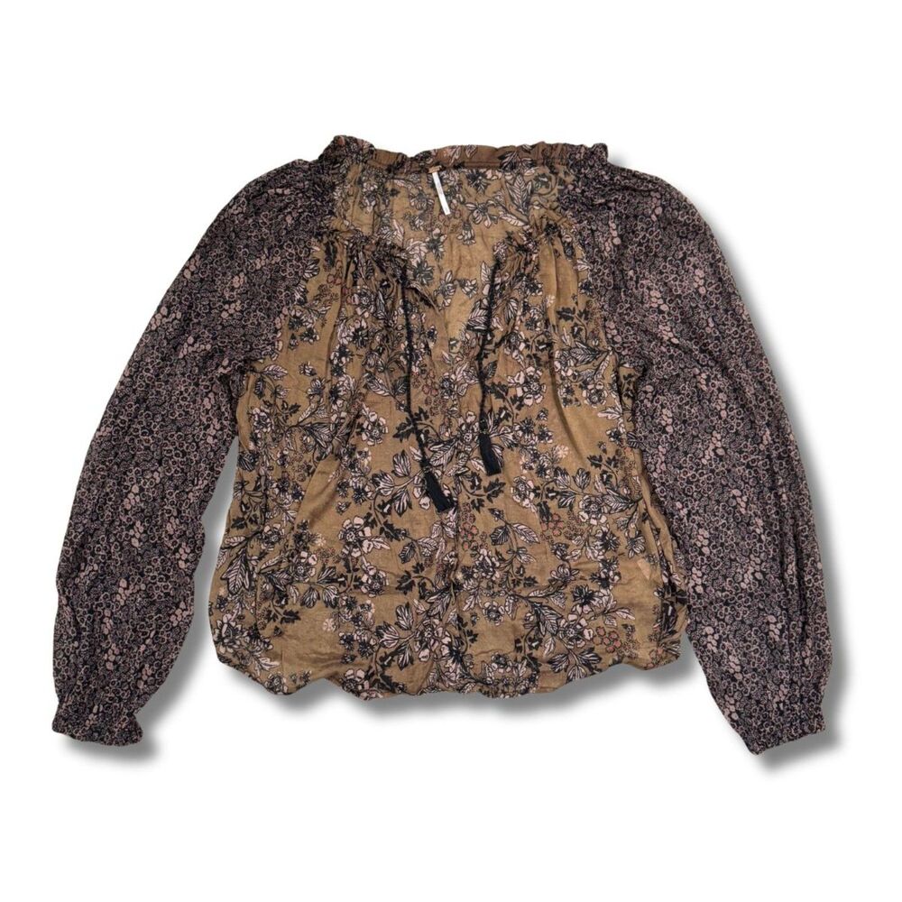Free People Womens Hendrix Printed Top - S
